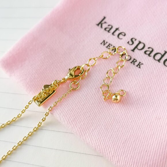 Picnic Perfect Strawberry Gold Pendant Necklace - Kate Spade - Picture 3 of 3